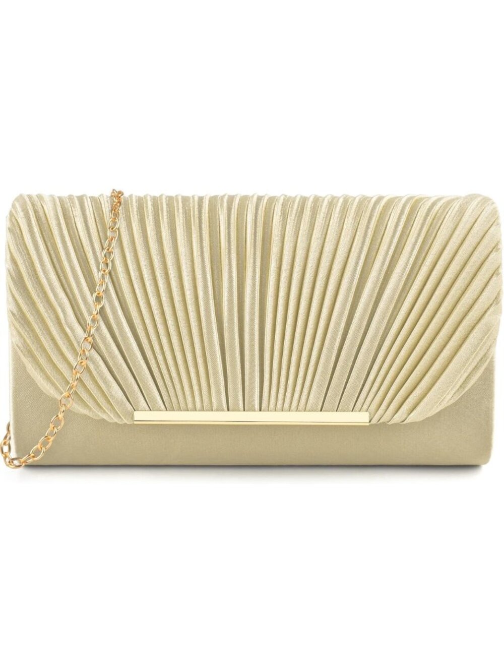 〽️Women's Gold Clutch Purses Evening Formal Wedding Party Crossbody Handbags